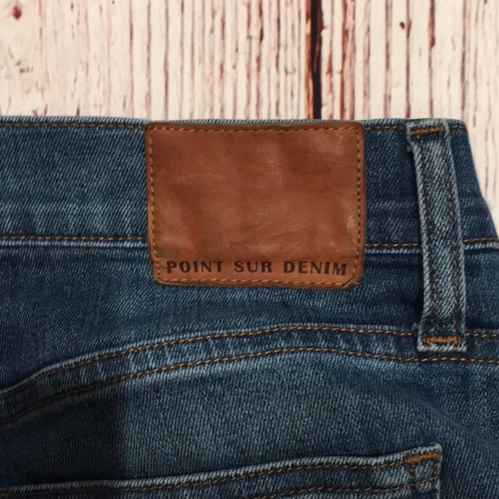 J Crew Point Sur Skinny Jeans w/ Whiskering, sz 31 - Picture 8 of 9